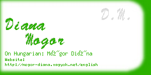 diana mogor business card